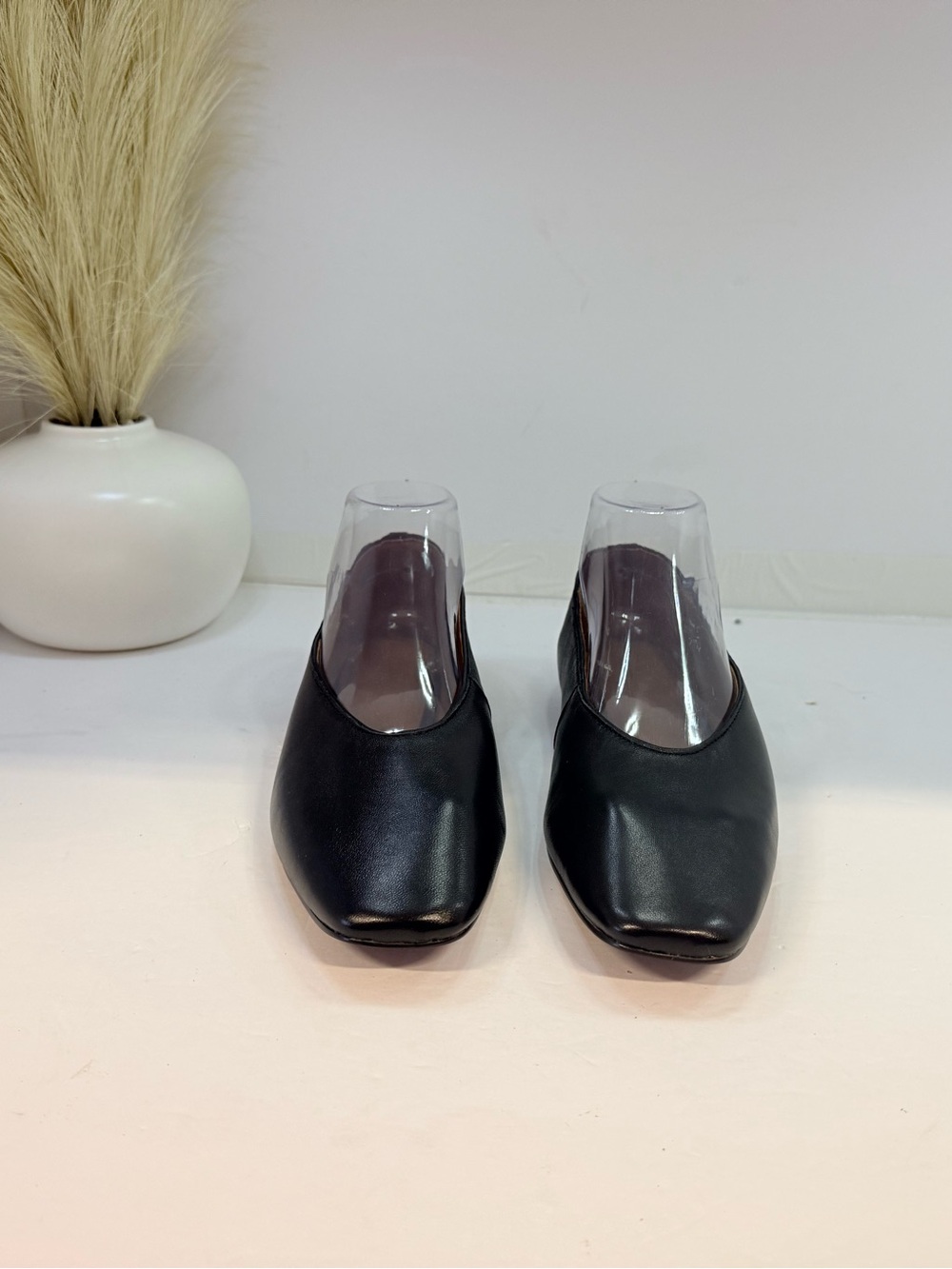 98. Madewell Classic Black Women's Square-Toe Ballet Flats - Picture 3 of 4